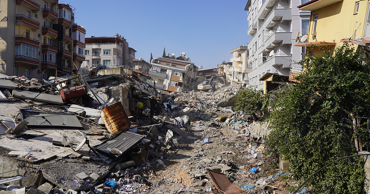 The 2023 Turkiye-Syria earthquake generated 100 million cubic meters of rubble, the largest volume ever recorded.