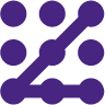 icon with line connecting dots